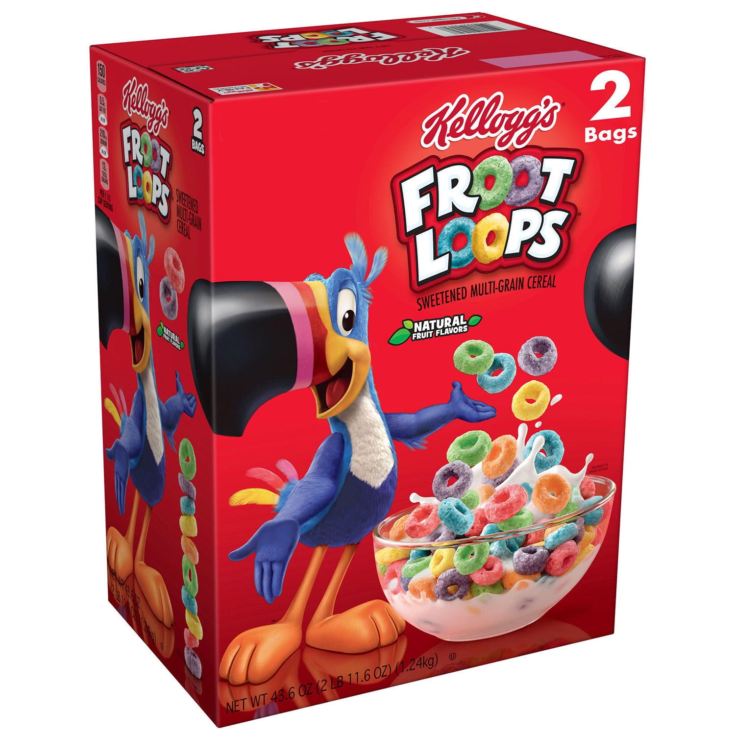 Branded Kellogg's Froot Loops Breakfast Cereal, Assorted Flavor 43.6 oz ...