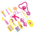 thumbnail image 4 of Maleta de plástico portátil para niños, 15 Uds., para regalo de niño y niña (rosa) Tmvgtek libre de BPA, 4 of 8
