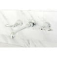 thumbnail image 2 of Kingston Brass KS7121AL Wall Mount Bathroom Faucet, Polished Chrome, 2 of 3