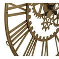 thumbnail image 5 of CosmoLiving by Cosmopolitan 32" Gold Metal Gear Wall Clock, 5 of 11