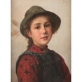 thumbnail image 3 of Friedrich Anton Prölss 19x24 Black Modern Framed Museum Art Print Titled - Young Girl (1906), 3 of 5