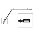 thumbnail image 3 of Mabel 13/16 inch Corner Window Curtain Rod 66-120" - Black, 3 of 3