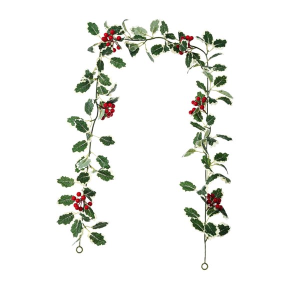 Guirnalda de flores artificiales con hojas verdes, adornos colgantes estilo B