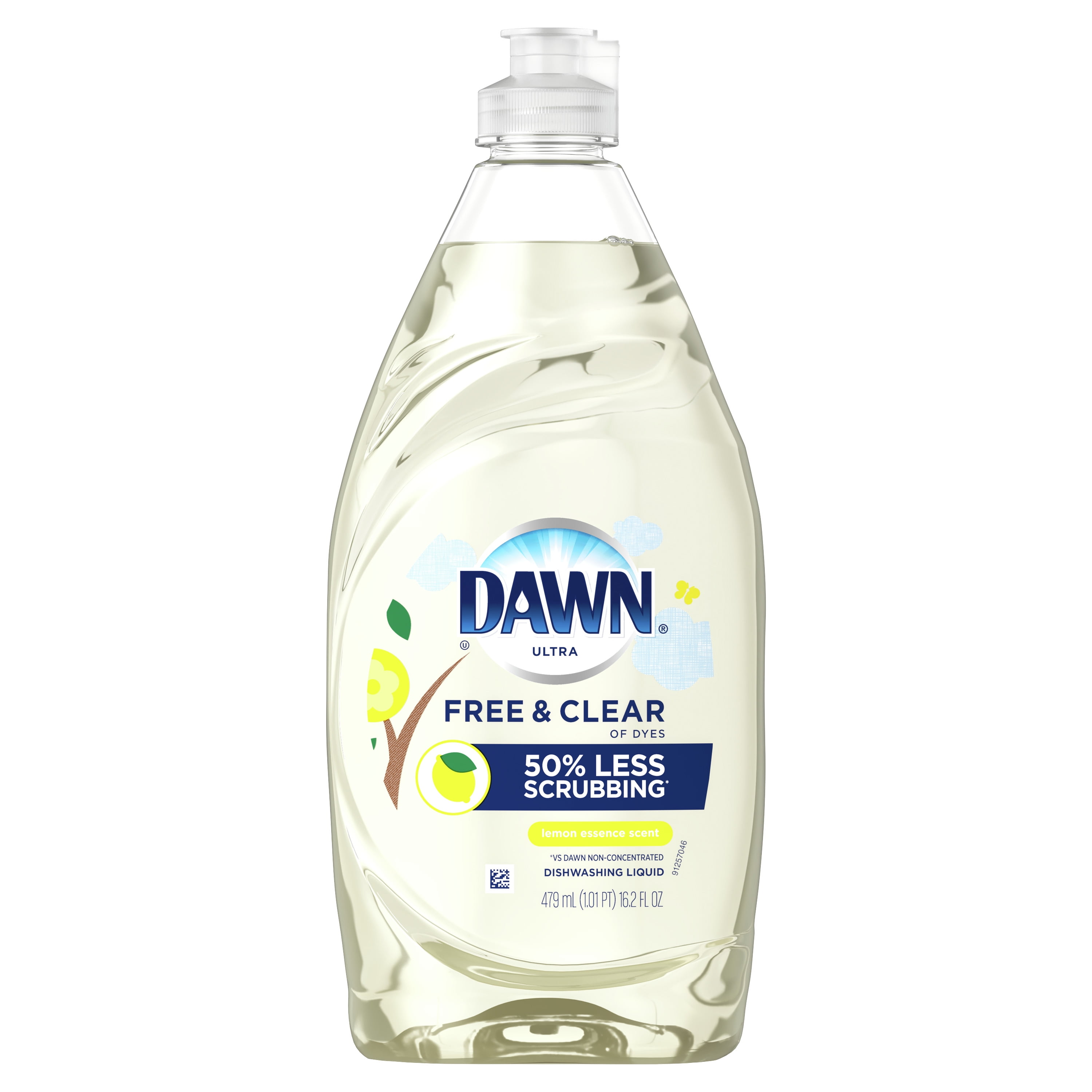 Dawn Free & Clear Dishwashing Liquid Dish Soap, Lemon Essence - 24 Fl Oz :  Target