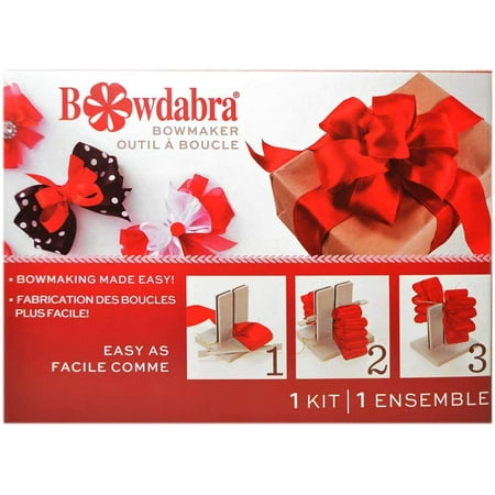 Bowdabra Bow Maker - Easy Bowmaking Tool - Craft Bowmaker for Ribbons, Wreaths, Hair Bows, Gift Bows