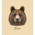 thumbnail image 3 of Ambesonne Bear Duvet Cover Sets, Strong Wild Beast Animal, 2-Queen, Brown Sand Brown, 3 of 7