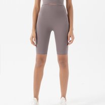 Rezuofi 2 Pcs Workout Biker Shorts Women High Waisted Tummy Control Spandex Booty Volleyball Shorts for Yoga Dance