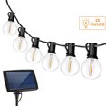 thumbnail image 1 of Yeacher 25 LED Solar String Lights Warm White Weatherproof Hanging Bulbs Garden Patio Light Backyard, 1 of 8