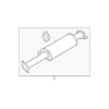 Genuine OE Kia Front Muffler - 28650-4U120