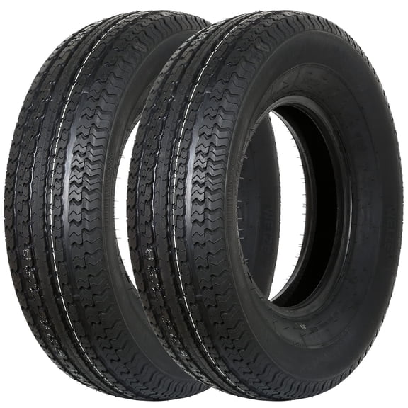 WEIZE Premium Trailer Tires ST225/75R15 10 Ply 117/112N Load Range E, ST 225/75/15 225/75R15 225 75R15 Radial Tires - Set of 2