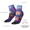 thumbnail image 6 of Fuzoiu Taxi Colorful Town Print Adult Socks, Crew Moisture-wicking Socks, Unisex Cushion Crew Socks,Casual Sports Ankle Socks, 6 of 7