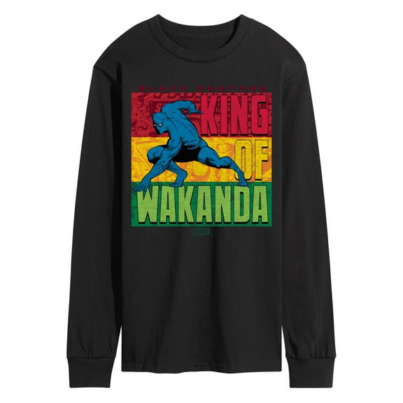 Marvel Black Panther - King Of Wakanda - Men's Long Sleeve Graphic T-Shirt
