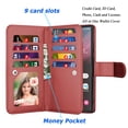 thumbnail image 2 of Takfox Galaxy S23,S23 Plus,S23 Ultra Wallet Phone Case,Takfox PU Leather Magnetic Detachable Card Holders Shockproof Kickstand Protective [Flip Folio Cover] for Samsung Galaxy S23 Ultra 5G -Wine, 2 of 6