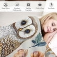 thumbnail image 3 of Orinice Cute Owl Blanket - Soft Lightweight Cozy  Throw Blanket for Adults Kids Women, Fuzzy Warm Blankets for Couch, Bed, Travel, Outdoor Use, Home Decor   60x80in, 3 of 6