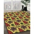 thumbnail image 3 of Ahgly Company Machine Washable Indoor Square Transitional Red Brown Area Rugs, 8' Square, 3 of 7