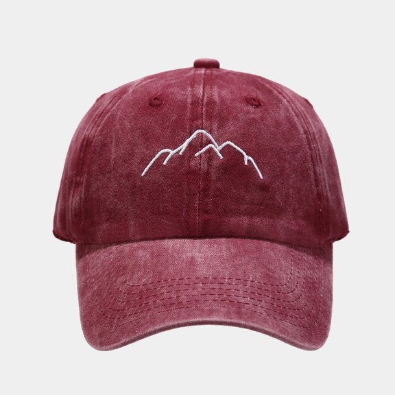 New Mountain Range Embroidery Mens Womens Baseball Caps Adjustable Hip Hop Caps Fashion Dad Hats Bone Trees HatFunny Adjustable Embroidered Cotton Hiking Camping Outdoor Baseball Cap