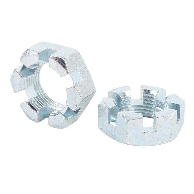 Kit d'Écrous de Remorque Galvanisé Robuste Durable Remplacement pour Écrous de Roulement Usés Sécurisés Essieu de Bateau avec Rondelles de Broche d'Arbre de 1 Pouce Goupilles de Gouvernail Remorques de Pêche Acier Inoxydable 2 Ensembles