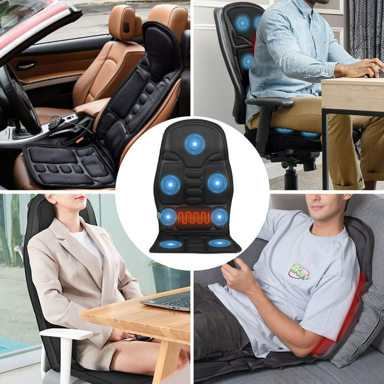 Lohoms Heated Vibrating Massage Seat Cushion Pad, Modes Electric