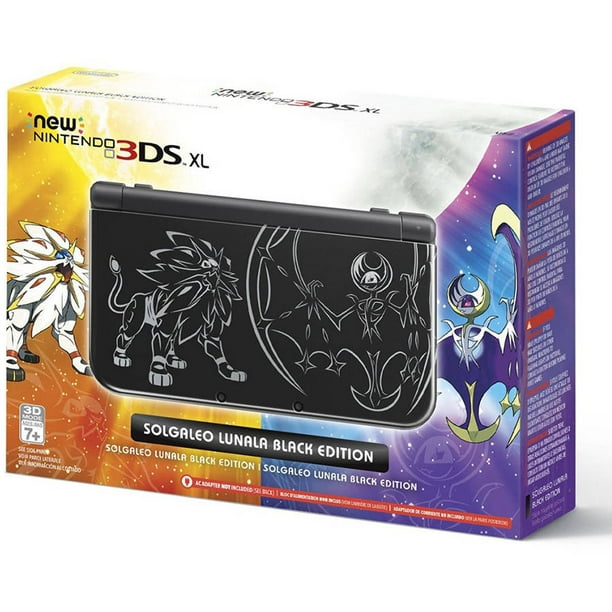 Nintendo 3ds Xl Solgaleo Lunala Black Edition Gaming System Walmart Com