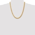 thumbnail image 4 of 14K Yellow Gold Curb Chain Styles Necklace 22 inch 6.75 mm Semi-Solid Miami Cuban with Lobster Clasp, 4 of 4