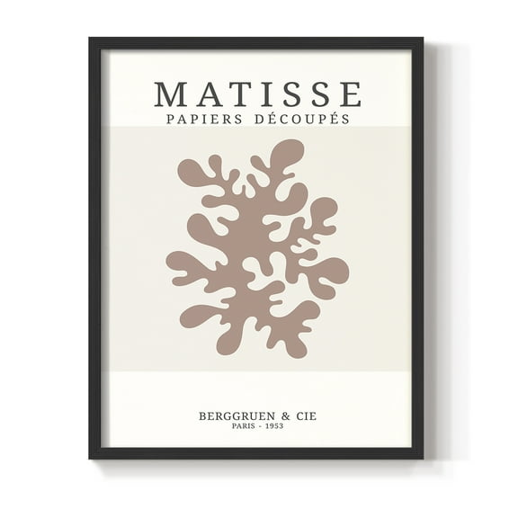 Matisse CDXXX in Black Solid Wood Framed Print No Nail Hanging