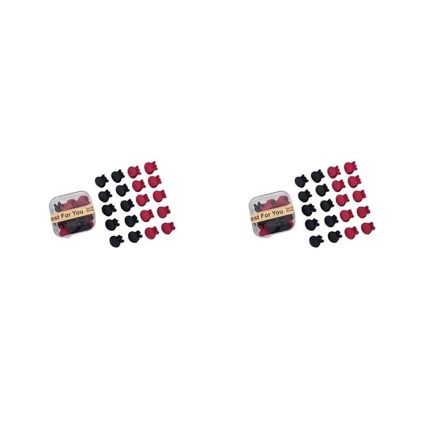 Sonducket 20 piezas pasador de pelo de plástico cómodo decorar pinzas para el pelo accesorio de Clip mujeres regalo fiesta de cumpleaños fecha rojo negro 3 2Conjunto