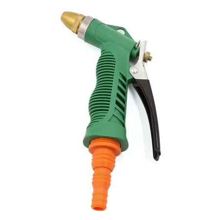 69 Hose Polished Brass - Garden Car Brass Tone Hose Nozzle High Pressure Water Gun Sprayer Washing Tool