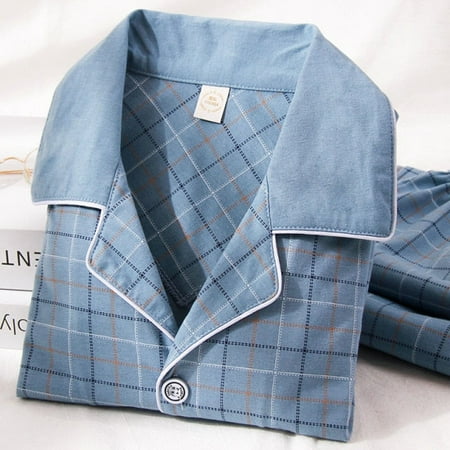 

100% Cotton 2 Piece Plaid Pajamas Set