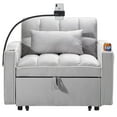 thumbnail image 3 of Convertible Sleeper Chair Sofa Bed Adjustable Pull Out Sleeper Chair Bed Multi-Pockets Folding Sofa Bed for Living Room Bedroom Small Space,3-in-1 Sofa Bed, 3 of 13