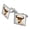 Silver, variant on In This World It's Do Or Die Western Square Cufflink Set - Silver or Gold