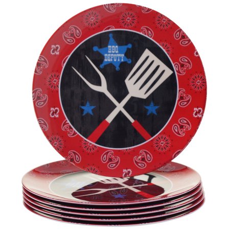 UPC 730384029815 product image for Certified International BBQ Bandit 11'' Melamine Dinner Plate (Set of 6) | upcitemdb.com