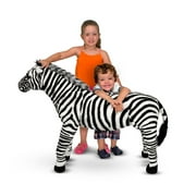Giant Striped Zebra - Lifelike Stuffed Animal (nearly 3 feet tall)
