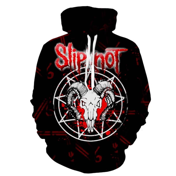 Slipknots Cosplay disfraz con capucha 3D estampado primavera otoño chaqueta sudaderas con capucha pulóver sudadera Halloween abrigo Tops para hombre y mujer01XXL Deng Xun unisex