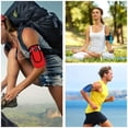 thumbnail image 5 of Brazalete universal para correr, soporte para teléfono celular, brazalete deportivo para correr, fitness y entrenamiento de gimnasio, compatible con iPhone X/8/7/6/Plus, Samsung Galaxy S9/S8/S7/S6/Edge/Plus y LG, negro MFZFUKR YZY249-2, 5 of 5