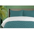 thumbnail image 4 of Ambesonne Antique Oriental Duvet Cover Set, Dark Floral Art, 2-Calking, Cadet Blue Dark Teal, 4 of 7
