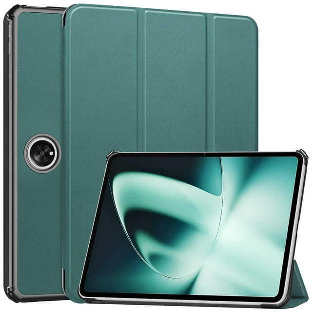 For OnePlus Pad 2023 Case 11.61 inch Folding Stand Smart Folio Tablet for OnePlus One Plus Pad Cover with Auto Sleep/Wake Kids Dark Green For OnePlus Pad