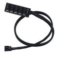 thumbnail image 1 of Inteprter Enfriador de CPU PWM de 1 a 5 puertos, 4 pines, carcasa, ventilador de refrigeración de chasis, Cable de alimentación, adaptador divisor de Juegos de teclado y mouse para computadora, 1 of 6