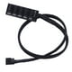 thumbnail image 1 of Inteprter Enfriador de CPU PWM de 1 a 5 puertos, 4 pines, carcasa, ventilador de refrigeración de chasis, Cable de alimentación, adaptador divisor de Juegos de teclado y mouse para computadora, 1 of 6