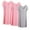 1 Gray + 2 Pink, variant on Jamicy Night Dress for Women Clearance Sales Women's Nightgown 3 Pack Nightshirts Short Sleeves Sleepwear Soft O Neck Nightdress with Built in Bra