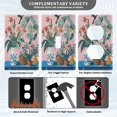 thumbnail image 3 of Yayeee Duplex Wall Plate 1-Gang 4.5"x2.7" Home Receptacle Light Switch Decorative Outlet Cover, Vibrant Flowers, 3 of 7