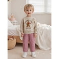 thumbnail image 3 of BemeyourBBs Toddler Baby Christmas Outfit Embroidered Sweatshirt  Pants 2 Pcs Set, 3 of 9
