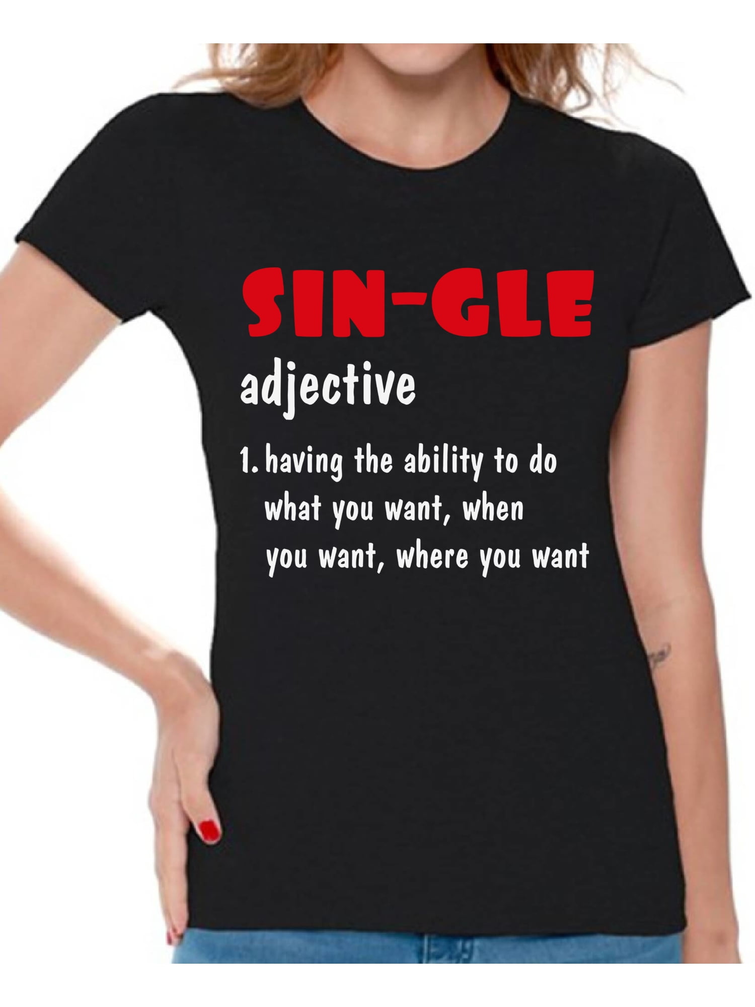Valentines Day Tee for Women Anti Valentine T-Shirt for Singles Novelty  Graphic Sleep Shirt for Her Funny Saying Top - Walmart.com