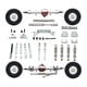 thumbnail image 3 of Kit de bricolaje para eje delantero y trasero, varillas de fijación de eje trasero de repuesto, soportes de metal, actualización robusta para coche RC Plata, 3 of 8