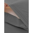 thumbnail image 5 of Super Soft Bamboo Bed Sheet Sets, 1800 Thread Count, Hypoallergenic and Machine-Washable, Gray 4 Piece Set, 5 of 7