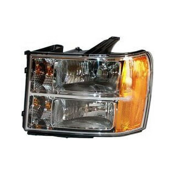 Left Headlight Assembly - Compatible with 2007 - 2013 GMC Sierra 1500 2008 2009 2010 2011 2012