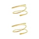 thumbnail image 2 of Qarigey Brazalete para el brazo, joyería Punk, estilo Simple, para la parte de los brazos, brazaletes de Metal, brazalete para mujeres Dorado 2piezas Qarigey CBP216772, 2 of 6