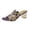 Purple, variant on hoksml Women Multi Rhinestone Decor Open Back Block Heel Slide Sandals Open Toe Dress Party Casual