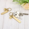thumbnail image 4 of Key Rings for Keychains, 2 Inch Length Copper Strip Pure Brass Keychain, 4 of 5