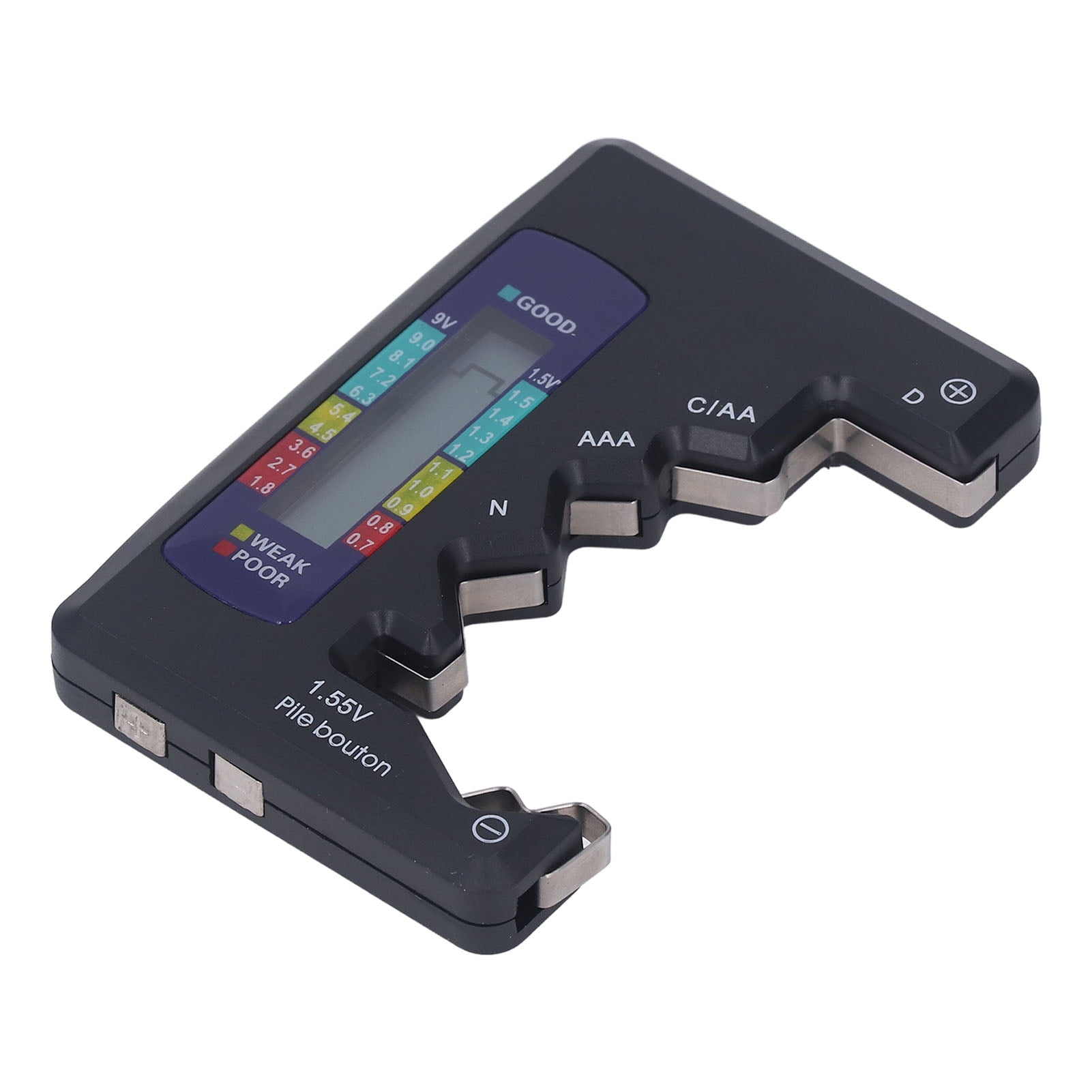 Button Cell Batteries Checker, ABS LCD Screen Compact Digital Battery