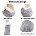 thumbnail image 7 of YUNOVA Women Knitted Slipper Socks Cozy Sherpa Fuzzy Socks Non Slip Socks Winter Indoor Double Layer Bedroom Slipper Socks, 7 of 7